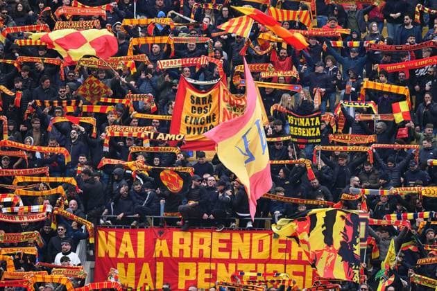 US Lecce fans during the Serie A Enilive matchday 28 match between US Lecce and US Cremonese at the Via del Mare Stadium in Lecce, Italy, Sunday, March 8, 2026. (Credit Image: Giovanni Evangelista LaPresse)  Copyright: xGiovannixEvangelista LaPressex