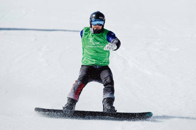 PARALYMPICS - Winter Paralympics Milano Cortina 2026 CORTINA D AMPEZZO,ITALY,08.MAR.26 - PARALYMPICS, SNOWBOARD - Paralympic Winter games, Winterspiele,Spiele, Summer games Milano Cortina 2026, Snowboard Cross. Image shows Oliver Dreier (AUT).  GEPAxpictures xMaticxKlansek