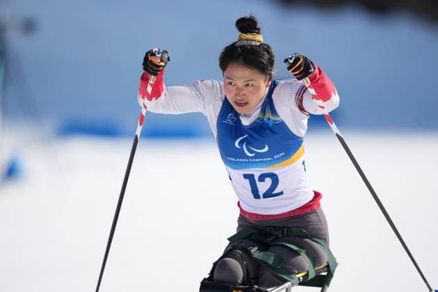 (260308) -- TESERO, March 8, 2026 -- Wang Shiyu of China competes during the women s individual sitting final of para biathon at the Milan-Cortina 2026 Paralympic Winter games, Winterspiele,Spiele, Summer games in Tesero, Italy, March 8, 2026. ) (SP)ITALY-TESERO-PARALYMPIC WINTER GAMES-PARA BIATHLON-WOMEN S INDIVIDUAL SITTING LianxZhen 