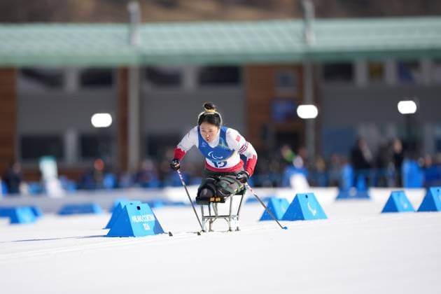 (260308) -- TESERO, March 8, 2026 -- Wang Shiyu of China competes during the women s individual sitting final of para biathon at the Milan-Cortina 2026 Paralympic Winter games, Winterspiele,Spiele, Summer games in Tesero, Italy, March 8, 2026. ) (SP)ITALY-TESERO-PARALYMPIC WINTER GAMES-PARA BIATHLON-WOMEN S INDIVIDUAL SITTING LianxZhen 