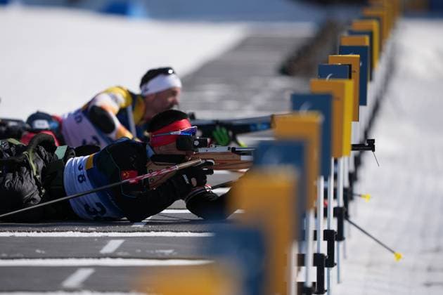 (260308) -- TESERO, March 8, 2026 -- Mao Zhongwu of China competes during the men s individual sitting final of para biathon at the Milan-Cortina 2026 Paralympic Winter games, Winterspiele,Spiele, Summer games in Tesero, Italy, March 8, 2026. ) (SP)ITALY-TESERO-PARALYMPIC WINTER GAMES-PARA BIATHLON-MEN S INDIVIDUAL SITTING LianxZhen 