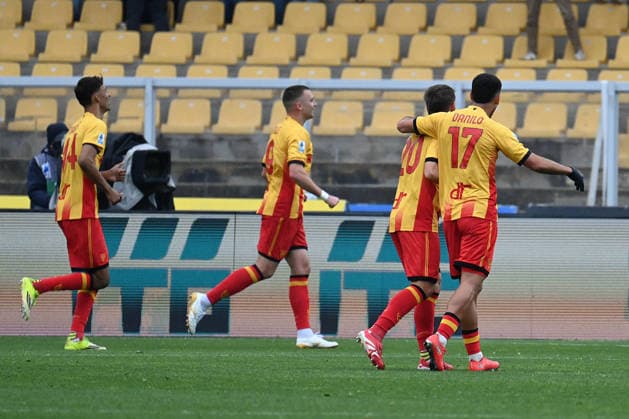 US Lecce celebtares after the goal during US Lecce vs US Cremonese, Italian soccer Serie A match in Lecce, Italy, March 08 2026  Copyright: xPasqualexGolia IPAxSportx xipa-agency.netx xx IPA_72566024 IPA_Agency_IPA72566024