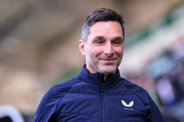08.03.2026, Fussball, 2. Bundesliga, 25. Spieltag Saison 2025 2026, Preußen Münster - Hertha BSC, Trainer Stefan¯Leitl (Hertha BSC) xRHR-FOTO TKx