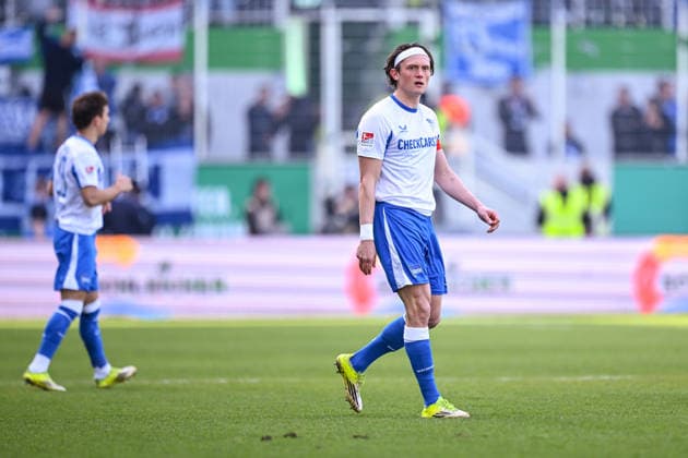 08.03.2026, Fussball, 2. Bundesliga, 25. Spieltag Saison 2025 2026, Preußen Münster - Hertha BSC, Fabian Reese (Hertha BSC) xRHR-FOTO TKx