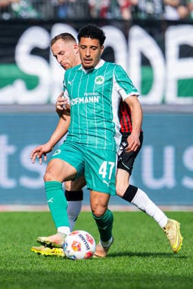 08.03.2026 - Fußball, 2025 2026, 2. Bundesliga, 25. Spieltag, Hannover 96 - SpVgg Greuther Fürth: (L-R) Maurice Neubauer (Hannover), Sayfallah Ltaief (Fürth) DFL REGULATIONS PROHIBIT ANY USE OF PHOTOGRAPHS AS IMAGE SEQUENCES AND OR QUASI-VIDEO.