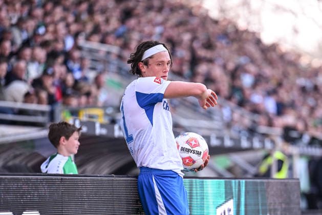 08.03.2026, Fussball, 2. Bundesliga, 25. Spieltag Saison 2025 2026, Preußen Münster - Hertha BSC, Fabian Reese (Hertha BSC) xRHR-FOTO TKx
