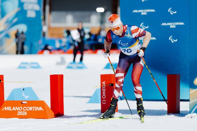 PARALYMPICS - Winter Paralympics Milano Cortina 2026 TESERO,ITALY,08.MAR.26 - PARALYMPICS, BIATHLON - Paralympic Winter games, Winterspiele,Spiele, Summer games Milano Cortina 2026. Image shows Stefan Egger-Riedmueller (AUT).  GEPAxpictures xMatthiasxTrinkl