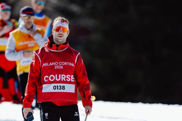 PARALYMPICS - Winter Paralympics Milano Cortina 2026 TESERO,ITALY,08.MAR.26 - PARALYMPICS, BIATHLON - Paralympic Winter games, Winterspiele,Spiele, Summer games Milano Cortina 2026. Image shows serviceman Pascal Lienbacher (AUT)  GEPAxpictures xMatthiasxTrinkl