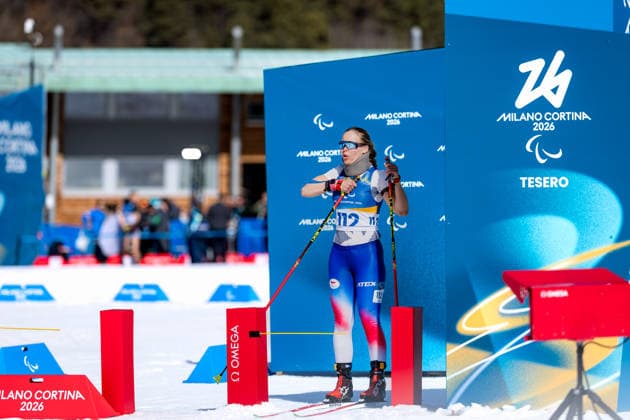 PARALYMPICS - Winter Paralympics Milano Cortina 2026 TESERO,ITALY,08.MAR.26 - PARALYMPICS, BIATHLON - Paralympic Winter games, Winterspiele,Spiele, Summer games Milano Cortina 2026. Image shows Carina Edlingerova (CZE).  GEPAxpictures xMatthiasxTrinkl