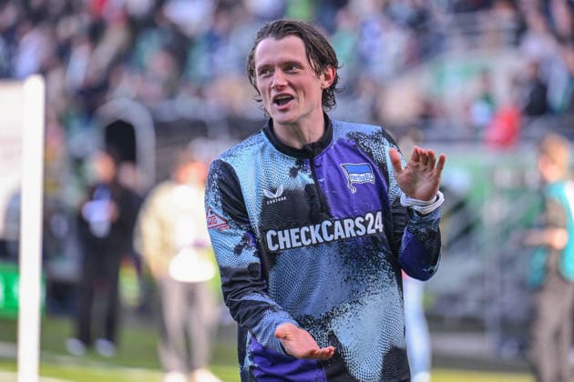 08.03.2026, Fussball, 2. Bundesliga, 25. Spieltag Saison 2025 2026, Preußen Münster - Hertha BSC, Fabian Reese (Hertha BSC) xRHR-FOTO TKx