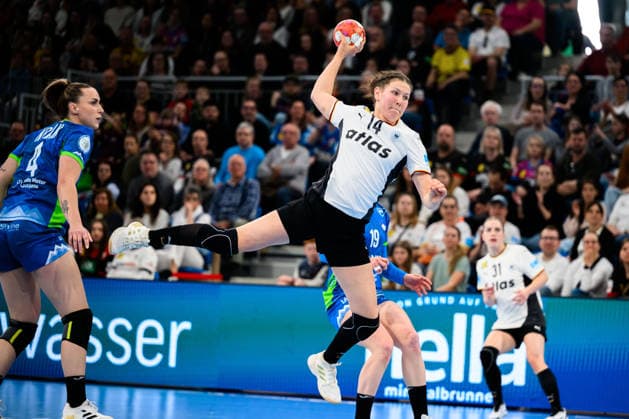 Handball, Frauen: EM-Qualifikation, Deutschland - Slowenien, 2. Runde, Gruppe 3, Marie Steffen (Deutschland) Heidelberg SNP Dome Baden-Württemberg Deutschland