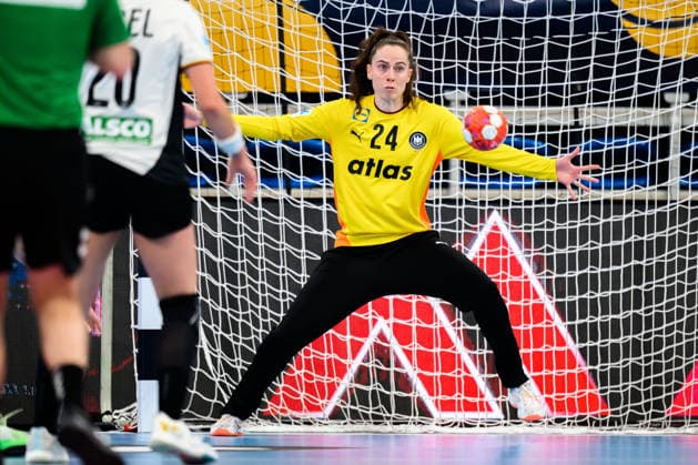 Handball, Frauen: EM-Qualifikation, Deutschland - Slowenien, 2. Runde, Gruppe 3, Torhueterin Sarah Wachter (Deutschland) Heidelberg SNP Dome Baden-Württemberg Deutschland