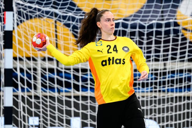Handball, Frauen: EM-Qualifikation, Deutschland - Slowenien, 2. Runde, Gruppe 3, Torhueterin Sarah Wachter (Deutschland) Heidelberg SNP Dome Baden-Württemberg Deutschland