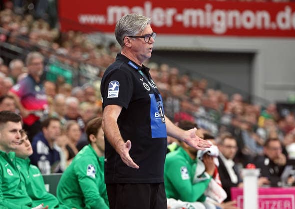 08.03.2026, xovx, Handball Daikin Handball Bundesliga, HSG Wetzlar - MT Melsungen Trainer Runar Sigtryggsson (HSG Wetzlar) Wetzlar Buderus-Arena Hessen Deutschland (DE)