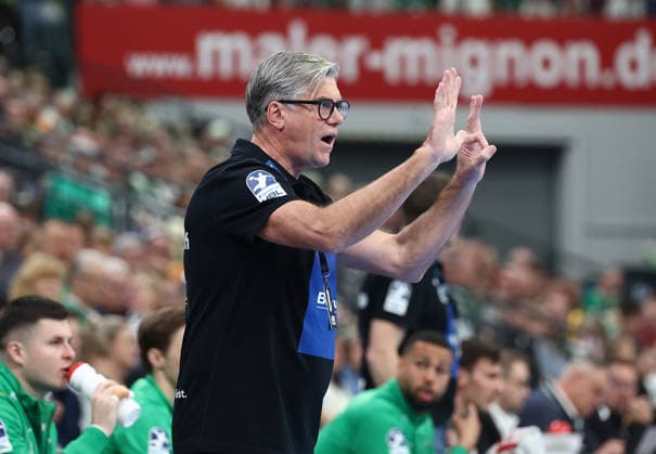 08.03.2026, xovx, Handball Daikin Handball Bundesliga, HSG Wetzlar - MT Melsungen Trainer Runar Sigtryggsson (HSG Wetzlar) Wetzlar Buderus-Arena Hessen Deutschland (DE)