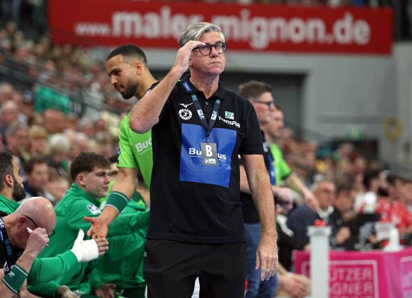 08.03.2026, xovx, Handball Daikin Handball Bundesliga, HSG Wetzlar - MT Melsungen Trainer Runar Sigtryggsson (HSG Wetzlar) Wetzlar Buderus-Arena Hessen Deutschland (DE)