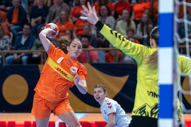2026-03-08 Netehrlands vs Switzerland ALMERE, NETHERLANDS - MARCH 8: Larissa Nusser of the Netherlands during the European Championship, EM, Europameisterschaft Women 2026 Qualifiers Phase 2 match, between The Netherlands and Switzerland at Topsportcentrum on March 8, 2026 in Almere, Netherlands. Almere Topsportcentrum Netherlands Content not available for redistribution in The Netherlands directly or indirectly through any third parties. Copyright: xHenkxSeppenx