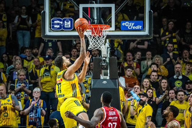 Basketball Berlin 08.03.2026 Saison 2025 2026 EasyCredit BBL 1. Bundesliga Männer, Herren Alba Berlin - Fitness First Würzburg Baskets Norris Agbakoko (Alba Berlin, No.17)