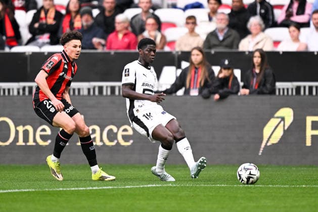 OGC Nice v Stade Rennais FC - Ligue 1 McDonald s 2025 2026 20 Tom LOUCHET (ogcn) - 18 Mahamadou NAGIDA (srfc) during the Ligue 1 McDonald s match between Nice and Rennes at Allianz Riviera on March 8, 2026 in Nice, France. Nice France  Copyright: xFEPx 776348313
