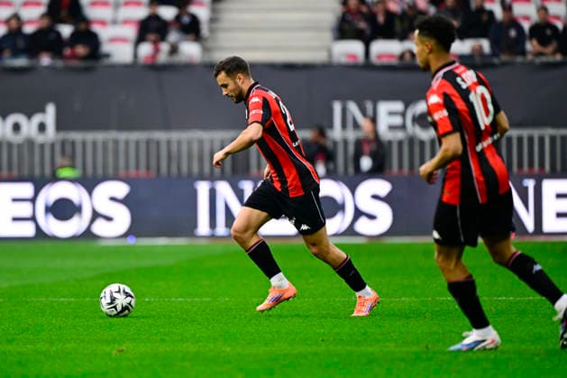 FOOTBALL : OGC Nice VS Stade Rennais FC - Ligue 1 McDonald s - 08 03 2026 Charles Vanhoutte (OGC Nice) - Ligue 1 McDonald s match between OGC Nice and Stade Rennais Football Club on Mars 8, 2026 at the Allianz Riviera Stadium in Nice. NiceFrance  Copyright: xWilliamxCannarellax