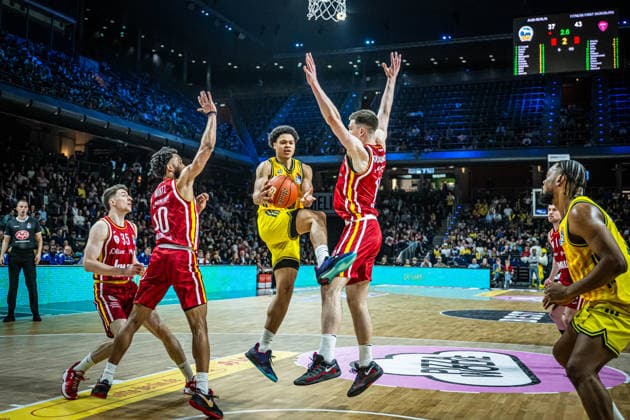 Basketball Berlin 08.03.2026 Saison 2025 2026 EasyCredit BBL 1. Bundesliga Männer, Herren Alba Berlin - Fitness First Würzburg Baskets Jack Kayil (Alba Berlin, No.07)