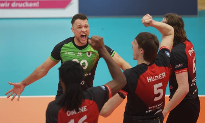Ludwigsburg , 1. Bundesliga Volleyball Barock Volleys MTV Ludwigsburg vs. SWD powervolleys Düren , Jeffrey Klok ( Ludwigsburg )