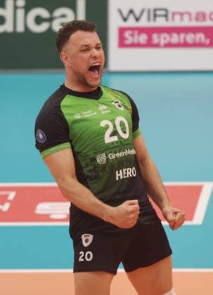 Ludwigsburg , 1. Bundesliga Volleyball Barock Volleys MTV Ludwigsburg vs. SWD powervolleys Düren , Jeffrey Klok ( Ludwigsburg )