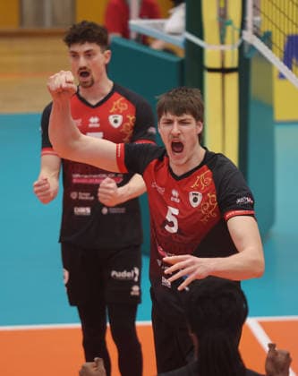 Ludwigsburg , 1. Bundesliga Volleyball Barock Volleys MTV Ludwigsburg vs. SWD powervolleys Düren , Jan Huber ( Ludwigsburg )