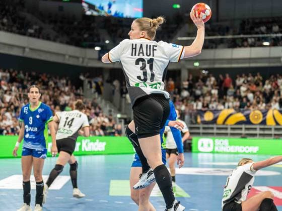 Alexia Hauf (Deutschland, 31) von aussen, Deutschland vs. Slowenien, Handball, EM-Qualifikation, Frauen, Spielzeit 2025 2026, 08.03.2026, Deutschland vs. Slowenien, Handball, EM-Qualifikation, Frauen, Spielzeit 2025 2026, 08.03.2026 Heidelberg Copyright: xEibner-Pressefoto MichaelxSchmidx EP_MST