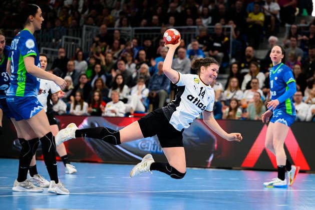 Handball, Frauen: EM-Qualifikation, Deutschland - Slowenien, 2. Runde, Gruppe 3, Marie Steffen (Deutschland) Heidelberg SNP Dome Baden-Württemberg Deutschland