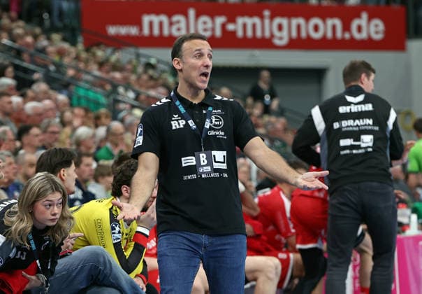 08.03.2026, xovx, Handball Daikin Handball Bundesliga, HSG Wetzlar - MT Melsungen Trainer Roberto Garcia Parrondo (MT Melsungen) Wetzlar Buderus-Arena Hessen Deutschland (DE)