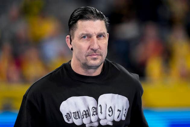 Stefan Kretzschmar (Experte), Einzelbild, Einzelfoto, Aktion, Action, 08.03.2026, Mannheim (Deutschland), Handball, Bundesliga, Rhein-Neckar Löwen - Bergischer HC
