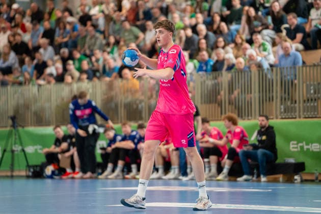 Handball I Herren I Saison 2025-2026 I 2. Bundesliga I 23. Spieltag I HC Oppenweiler Backnang - TSV Bayer Dormagen I 08.03.2026 Florian Boehnert (9, TSV Bayer Dormagen) Backnang Murrtal Arena Baden-Württemberg Deutschland Copyright: xLobeca MaxxPetershansx
