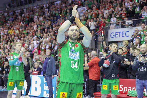 08.03.2026, xgox, Handball - Daikin HBL SC Magdeburg - TSV Hannover-Burgdorf emspor, v.l. Oscar Bergendahl (Magdeburg, 54) verlängert seinen Vertrag bis 2028 Magdeburg