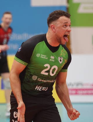 Ludwigsburg , 1. Bundesliga Volleyball Barock Volleys MTV Ludwigsburg vs. SWD powervolleys Düren , Jeffrey Klok ( Ludwigsburg )
