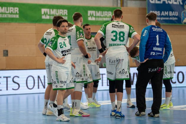 Handball I Herren I Saison 2025-2026 I 2. Bundesliga I 23. Spieltag I HC Oppenweiler Backnang - TSV Bayer Dormagen I 08.03.2026 betrübte Stimmung bei Backnang nach der Niederlage, Felix Klingler (24, HC Oppenweiler Backnang) Backnang Murrtal Arena Baden-Württemberg Deutschland Copyright: xLobeca MaxxPetershansx