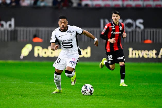 FOOTBALL : OGC Nice VS Stade Rennais FC - Ligue 1 McDonald s - 08 03 2026 Arnaud Nordin (SRFC) - Ligue 1 McDonald s match between OGC Nice and Stade Rennais Football Club on Mars 8, 2026 at the Allianz Riviera Stadium in Nice. NiceFrance  Copyright: xWilliamxCannarellax