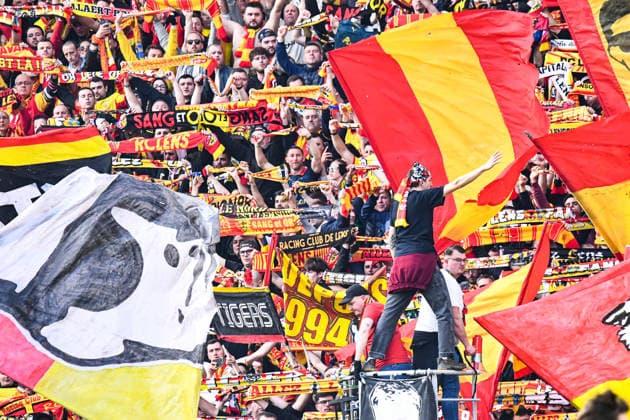 FOOTBALL : RC Lens vs FC Metz - Ligue 1 - JournÃ e 25 - 08 03 2026 Supporters du RC Lens - Ambiance LensFrance  Copyright: xBaptistexAutissierx