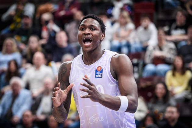 Babacar Sane (MHP RIESEN Ludwigsburg, 00) - Schrei GER, MHP Riesen Ludwigsburg - Veolia Towers Hamburg, Basketball Bundesliga, easycredit BBL, 23. Spieltag, Spielzeit 2025 2026, 08.03.2026 GER, MHP Riesen Ludwigsburg - Veolia Towers Hamburg, Basketball Bundesliga, easycredit BBL, 23. Spieltag, Spielzeit 2025 2026, 08.03.2026 Ludwigsburg Copyright: xSandyxDinkelackerx EP_SDR