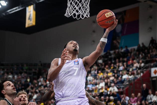 Elijah Hughes (MHP RIESEN Ludwigsburg, 07) - zieht zum Korb GER, MHP Riesen Ludwigsburg - Veolia Towers Hamburg, Basketball Bundesliga, easycredit BBL, 23. Spieltag, Spielzeit 2025 2026, 08.03.2026 GER, MHP Riesen Ludwigsburg - Veolia Towers Hamburg, Basketball Bundesliga, easycredit BBL, 23. Spieltag, Spielzeit 2025 2026, 08.03.2026 Ludwigsburg Copyright: xSandyxDinkelackerx EP_SDR
