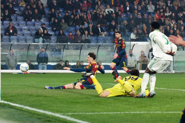 Serie A, Day 28, Stadio Ferraris, Genova, Genoa-Roma, in the photo: goal Vitinha  Copyright: xGabrielexSiri IPAxSportx xipa-agency.netx xx IPA_72586242 IPA_Agency_IPA72586242