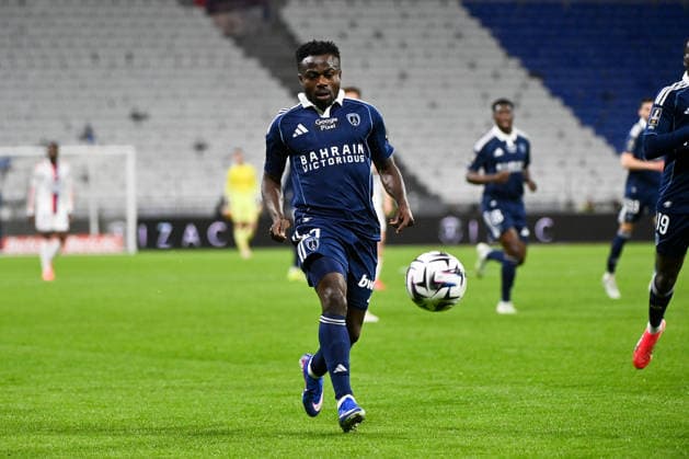 Olympique Lyonnais v Paris FC - Ligue 1 McDonald s 2025 2026 27 Moses SIMON (pfc) during the Ligue 1 McDonald s match between Lyon and Paris FC at Groupama Stadium on March 8, 2026 in Lyon, France. Lyon France  Copyright: xFEPx 776348314