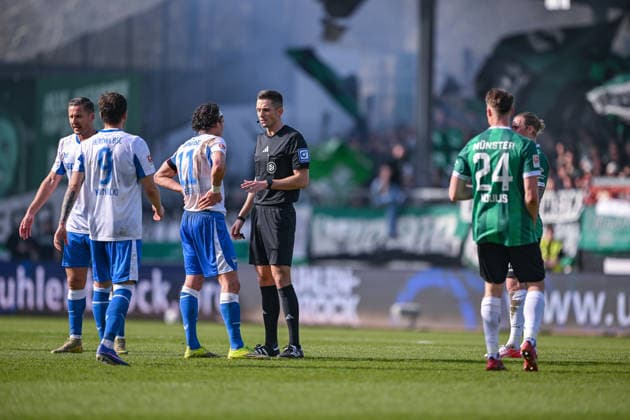 08.03.2026, Fussball, 2. Bundesliga, 25. Spieltag Saison 2025 2026, Preußen Münster - Hertha BSC, xRHR-FOTO TKx