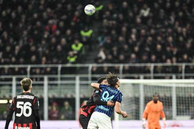 Francesco Pio Esposito of FC Inter in action during the Italian Serie A football match between AC Milan and Inter FC Internazionale on 8 March 2026 at Giuseppe Meazza San Siro Siro stadium in Milan, Italy  Copyright: xTizianoxBallabio IPAxSportx xipa-agency.netx xx IPA_72591174 IPA_Agency_IPA72591174