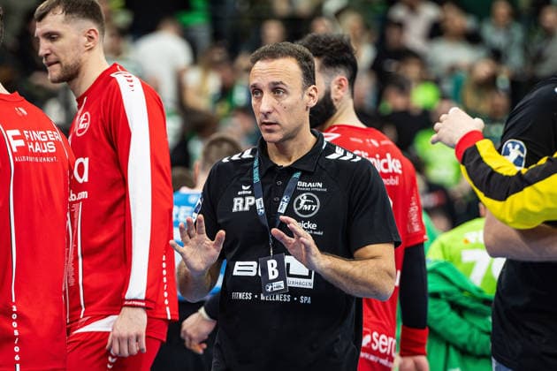 08.03.2026, xovx, Handball Daikin Handball Bundesliga, HSG Wetzlar - MT Melsungen Trainer Roberto Garcia Parrondo (MT Melsungen) Wetzlar Buderus-Arena Hessen Deutschland (DE)