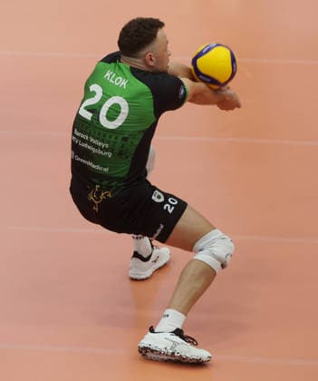 Ludwigsburg , 1. Bundesliga Volleyball Barock Volleys MTV Ludwigsburg vs. SWD powervolleys Düren , Jeffrey Klok ( Ludwigsburg )