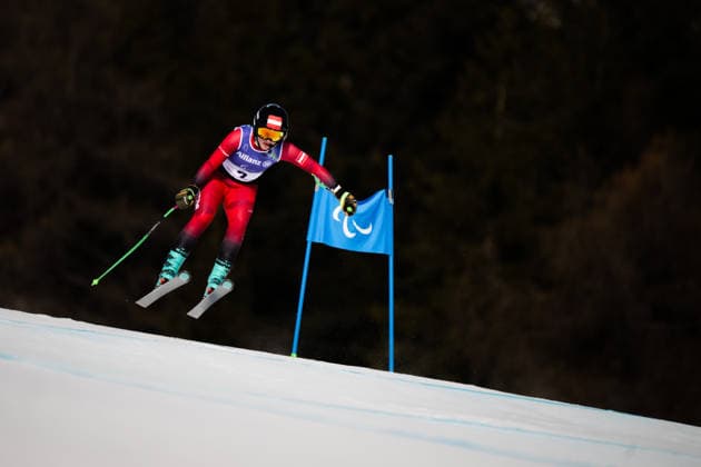 260309 Veronika Aigner of Austria competes in the women s Super-G para alpine skiing during day 3 of the Milano Cortina 2026 Winter Paralympic Games on March 9, 2026 in Cortina. Photo: Maxim Thore BILDBYRAN kod MT MT1013 alpint alpine skiing paralympic games paralympics paralympiska spel paralympiske leker vinter-paralympics winter paralympics milano cortina 2026 milano cortina 2026 winter paralympic games 3 bbeng dam super-g österrike *** 260309 Veronika Aigner of Austria competes in the women s Super G para alpine skiing during day 3 of the Milano Cortina 2026 Winter Paralympic Games on March 9, 2026 in Cortina Photo Maxim Thore BILDBYRAN kod MT MT1013 alpint alpine skiing paralympic games paralympiska spel paralympiske leker vinter paralympics winter paralympics milano cortina 2026 milano cortina 2026 winter paralympic games 3 bbeng dam super g österrike  Copyright: MAXIMxTHORE BB260309MT003