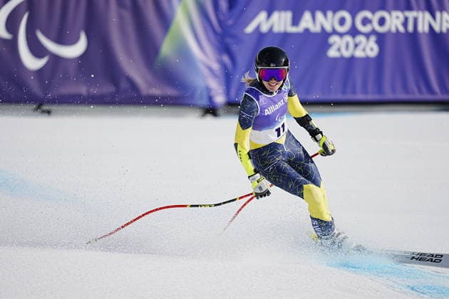 CORTINA, ITALY 20260309 Sweden s Ebba Arsjö during the alpine super-g in the Paralympics at Tofane Alpine Skiing Centre. *** The image is included in the SPORTS PACKAGE. For others PAYMENT IMAGE *** CORTINA ITALY x9200x  Copyright: xBjörnxLarssonxRosvall TTx PARALYMPICS 2026 SUPER-G