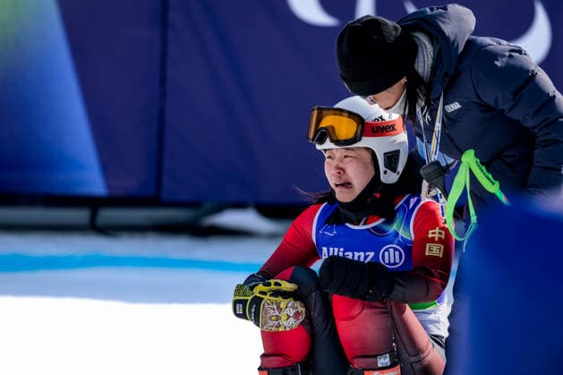 PARALYMPICS - Winter Paralympics Milano Cortina 2026 CORTINA D AMPEZZO,ITALY,09.MAR.26 - PARALYMPICS, ALPINE SKIING - Paralympic Winter games, Winterspiele,Spiele, Summer games Milano Cortina 2026, Super G, women. Image shows Mengqiu Zhang (CHN).  GEPAxpictures xMatthiasxTrinkl