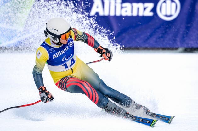 PARALYMPICS - Winter Paralympics Milano Cortina 2026 CORTINA D AMPEZZO,ITALY,09.MAR.26 - PARALYMPICS, ALPINE SKIING - Paralympic Winter games, Winterspiele,Spiele, Summer games Milano Cortina 2026, Super G, men. Image shows Maximilien Seeger (BEL).  GEPAxpictures xMatthiasxTrinkl